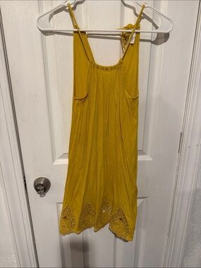 Full Tilt Mustard Spaghetti Strap Sundress